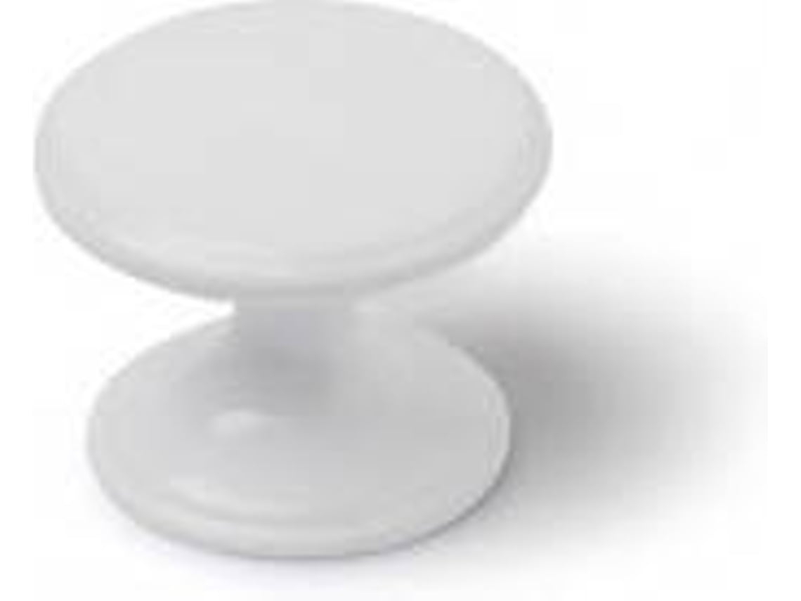 Blister Con 4 Pomos Redondos para Mueble Fabricado En Zamak Acabado Blanco Mod.756 33Mm REI