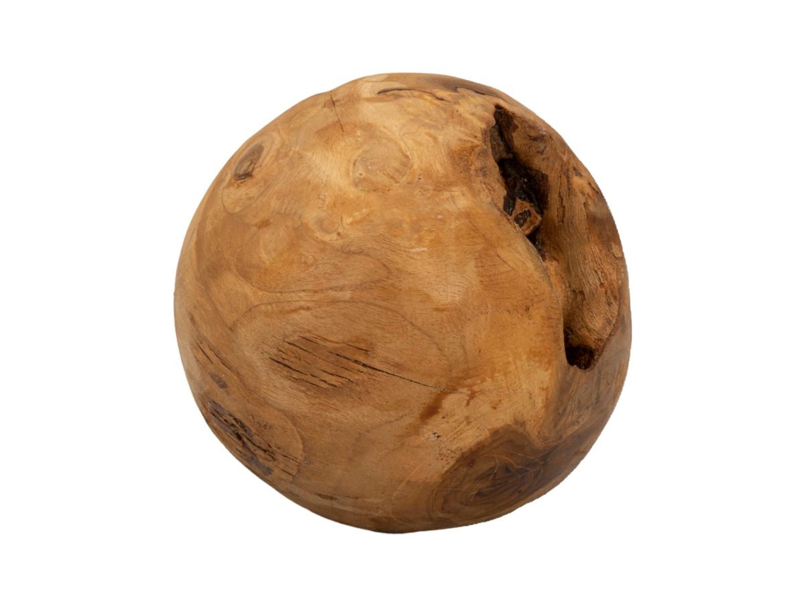 Bola De Teca Cm Ø 20 Unico / Marrón