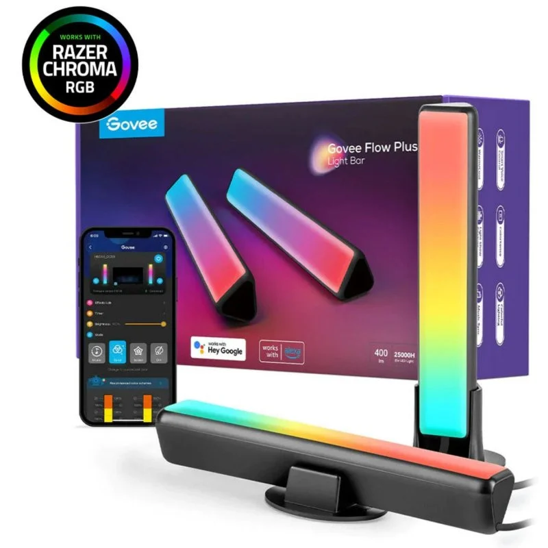 Barra de Luz Led Govee H6056 Flow Plus Light Bars Wifi Bluetooth Rgb N/A