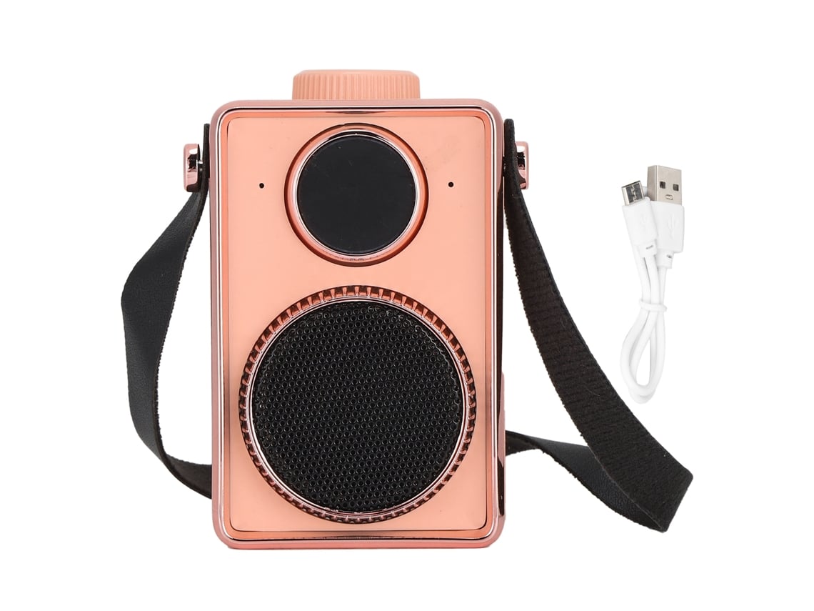 Altavoz Bluetooth Mini Abs Estilo Retro Antiguo, Inalámbrico Y Portátil (rosa) Para Diferentes Aplicações E Usos