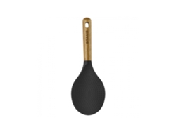 Cuchara para Arroz de Madera y Silicona 22Cm Da Staub Colores Negro