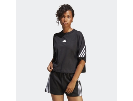 Camiseta de Mujer ADIDAS Fi Algodón Negro (L)