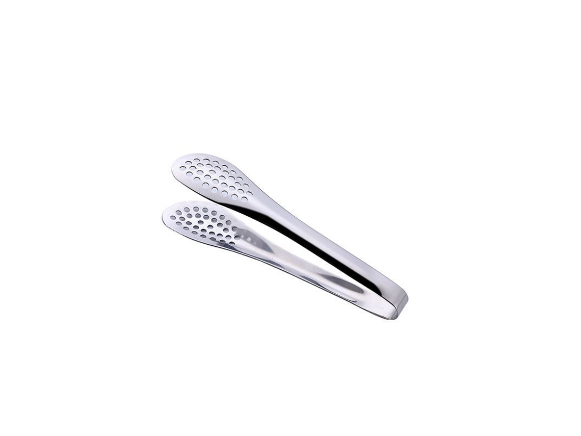 Pinzas de cocina Rebe de acero inoxidable, 13 cm, resistentes al calor y antideslizantes, ideales para carnes, verduras, frutas y panes.