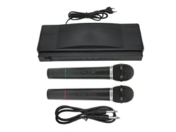 Micrófono Inalámbrico De Mano Dual Dinámico De 10 Metros (32,8 Pies) 2,4g Para Karaoke, Fiestas Y Conferencias.