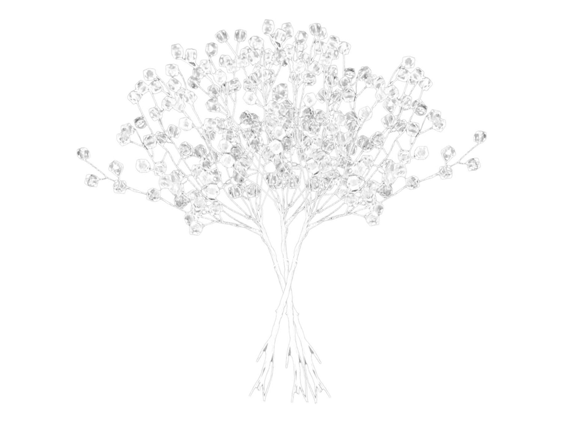 30 ramas artificiales con cuentas artificiales, slowmoose