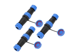 2026-3 Piezas Conector De Cable Eléctrico Industrial 2pin Ip68 Impermeable Conector De Aeronáutica Bulkhead Ac500v 30a