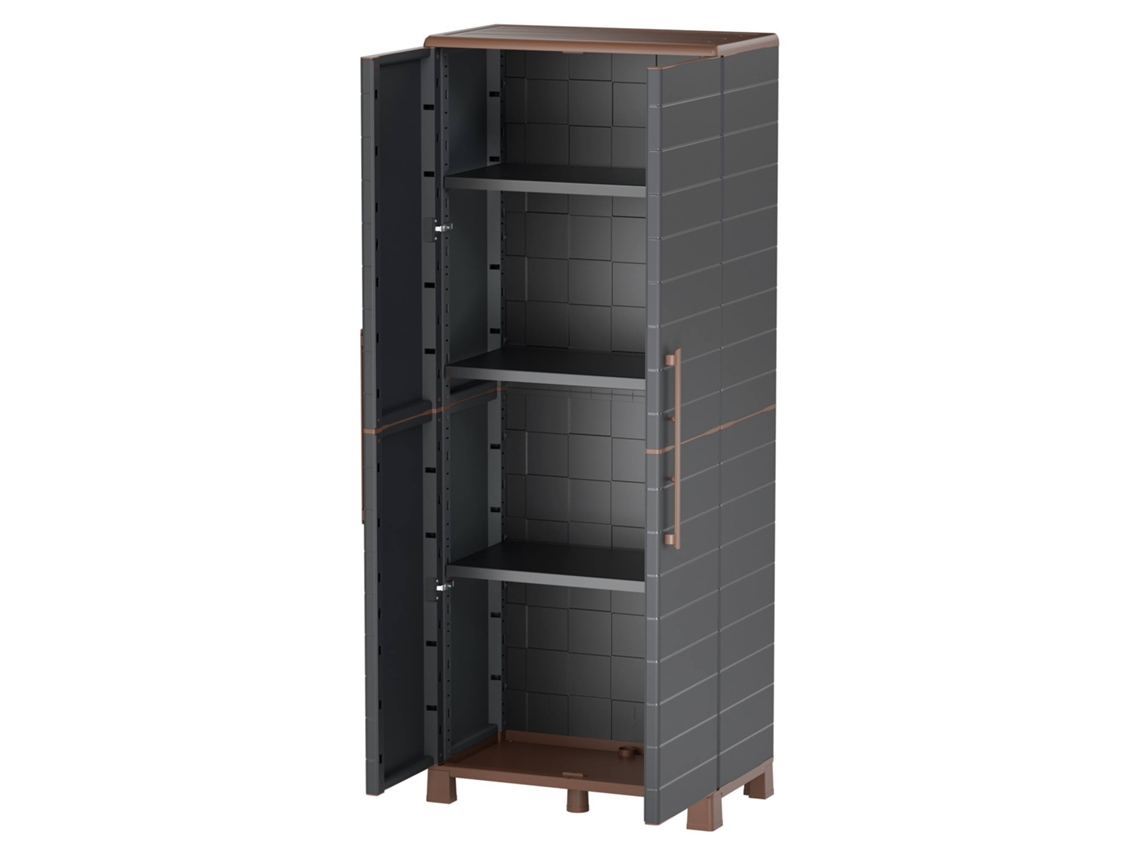 Armario alto WELLHOME, 68x37x169cm, fabricado en polipropileno reciclable.