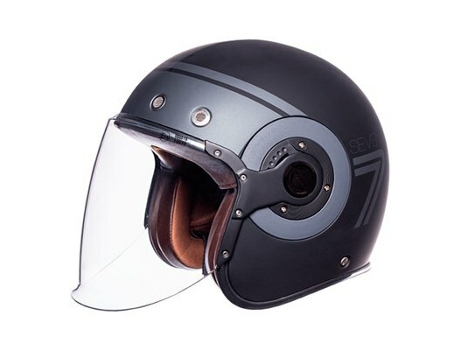 Casco de moto Jet SMK retro seven