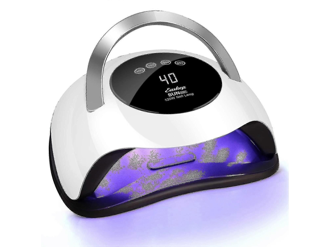 Lámpara LED UV de 120 W para esmalte de uñas en gel, luz UV para secador de uñas, lámpara de curado más rápido, 4 ajustes de temporizador, Pro GOKOCO