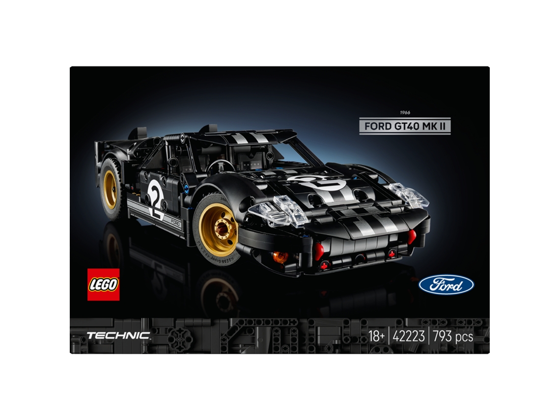 Lego® 42223 Technic Ford GT40 MKII – Coche de carreras clásico