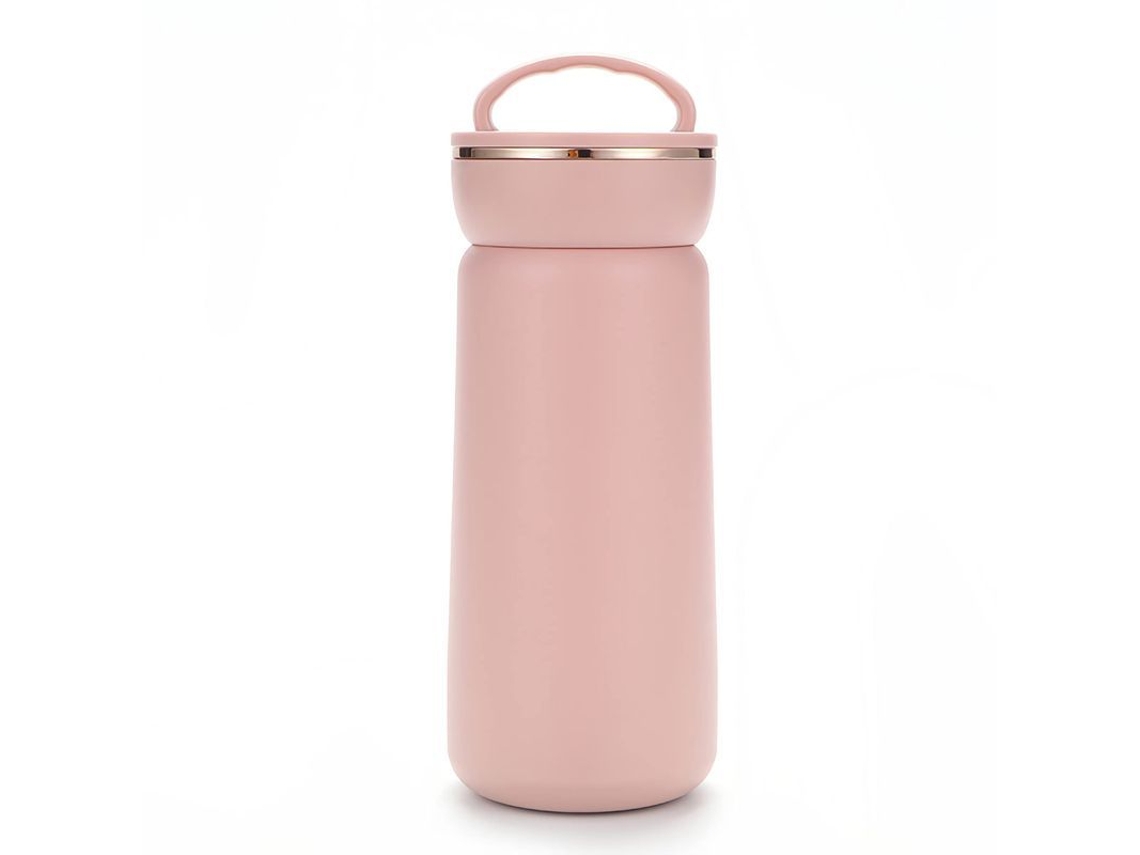 2026da-botella De Agua Caliente De Acero Inoxidable 304 Con Aislamiento Al Vacío Taza Viaje 380ml Rosa