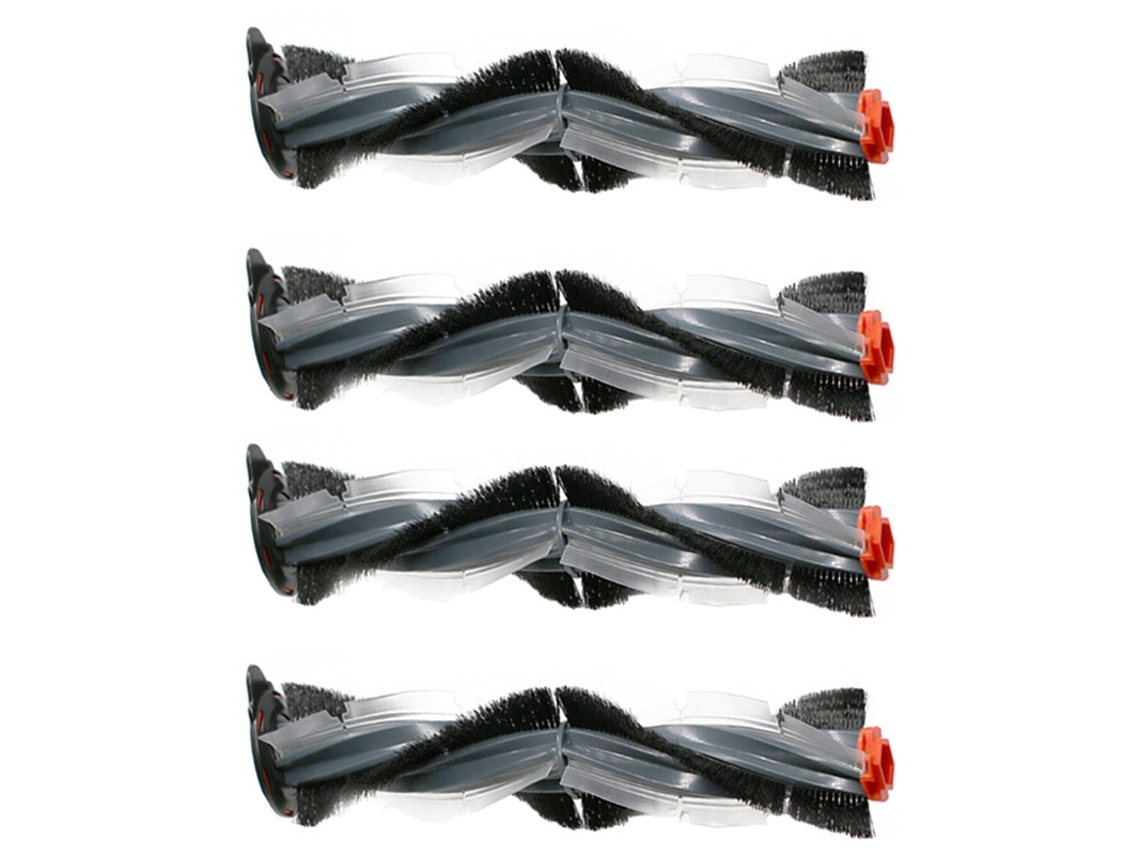 4 piezas aplicables a la serie D D7 / D5 / D3 / D7500 / D8500 / D800 cepillo principal de lana de goma para barredora Neato