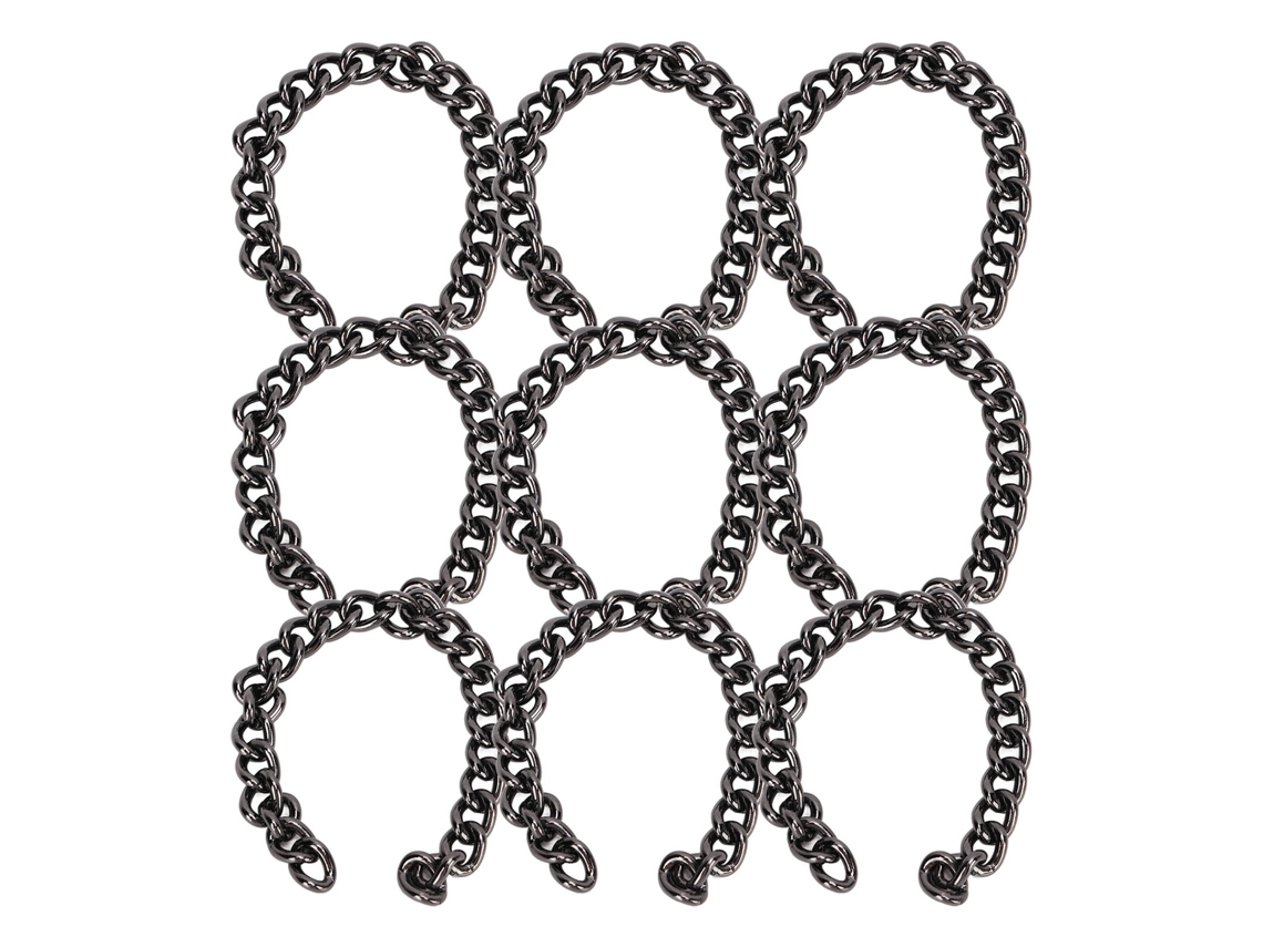 Cadenas De Clip De Metal Duraderas De 9 Metros De Largo Para La Fabricación De Joyas Diy, Color Plata Y Negro.