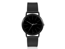 Reloj De Pulsera Analógico De Cuarzo Para Adulto Con Esfera Redonda, Ideal Para Negocios O Como Regalo - Negro