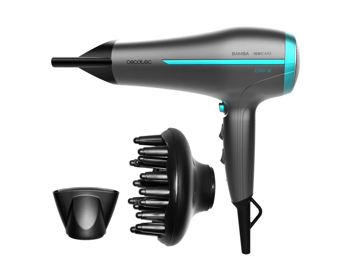 Secador de Cabello CECOTEC Bamba Ionicare 5200 Aura Black