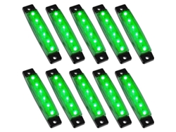10 luces LED impermeables IP67 de 12 V para ruedas, ideales para golf, carritos, Jeeps, camionetas, vehículos todoterreno, UTV y ATV.