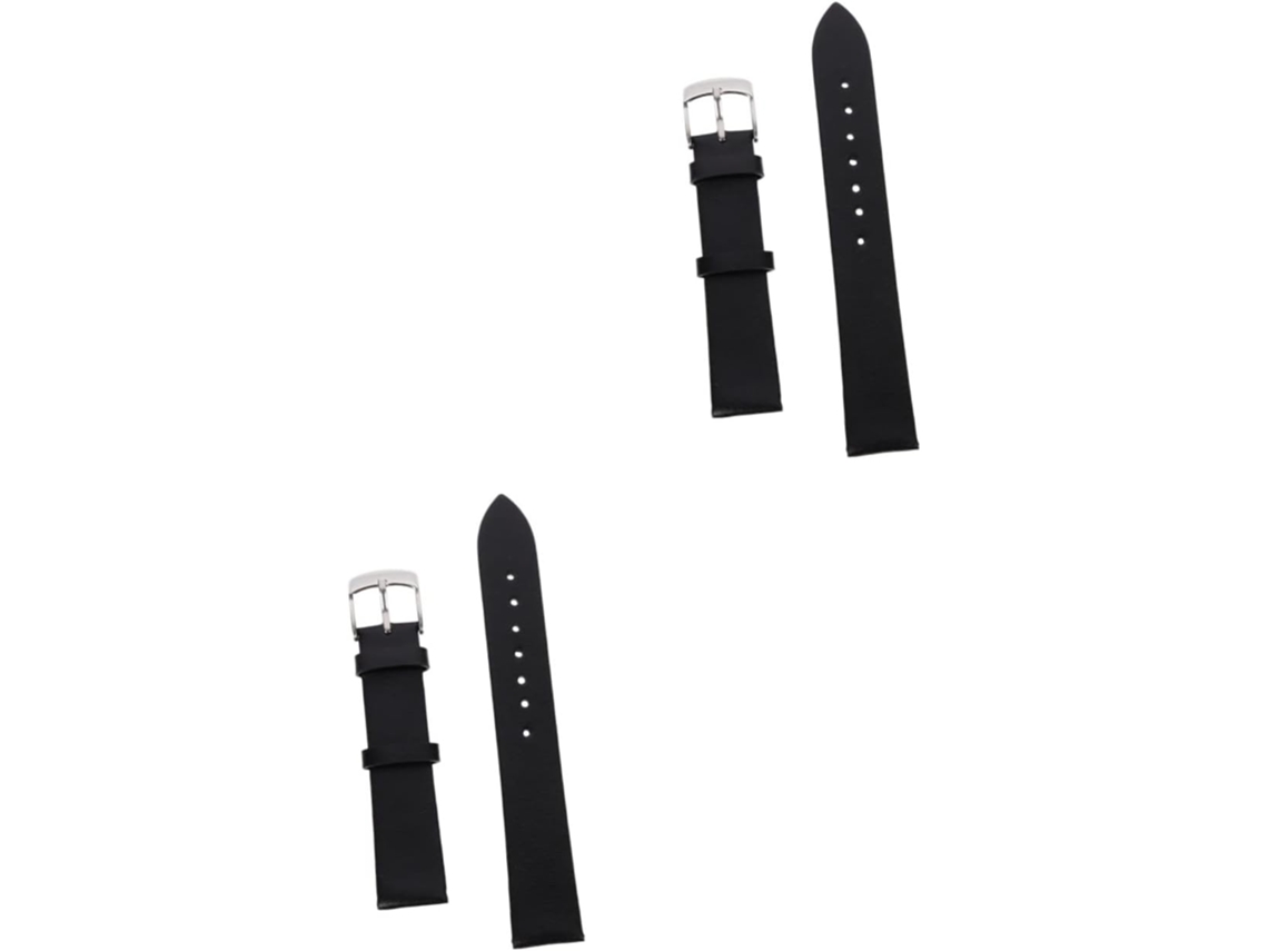 Juego 2 Correas Reloj Cuero Reemplazables Decorativas Modernas Robustas Resistentes Desgaste Cómodas Diario