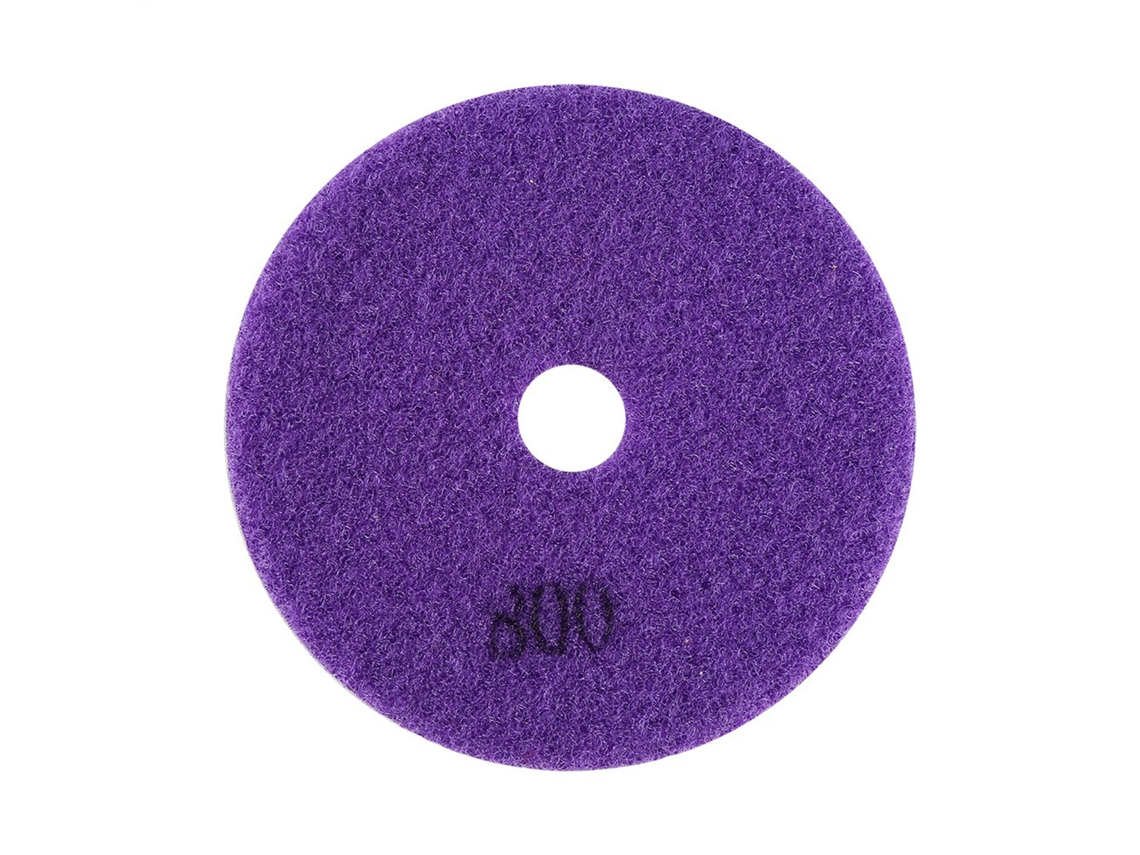 Almohadilla De Pulido De Diamante Húmedo De 100 Mm (4") Para Granito, Mármol Y Piedra (grano 800)
