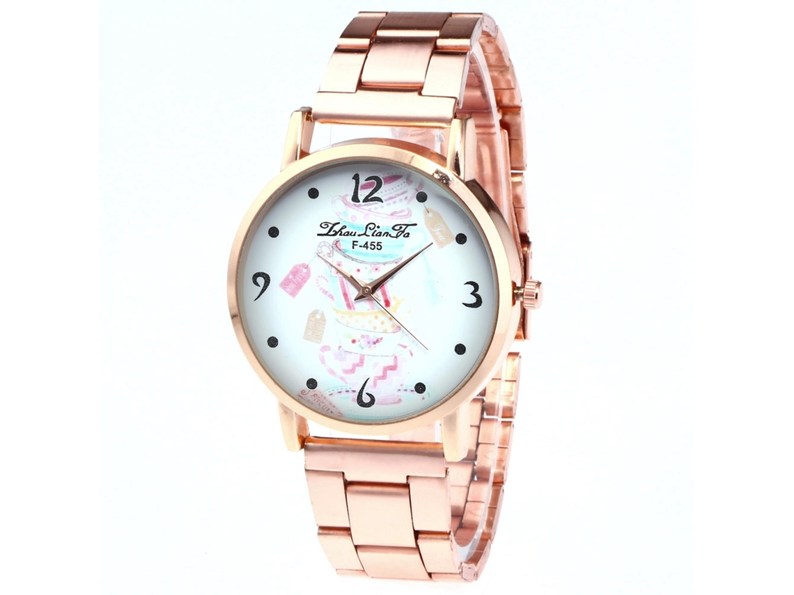 Reloj De Pulsera Unisex Informal, Elegante Y A La Moda, De Cuarzo, Con Brazalete De Acero.