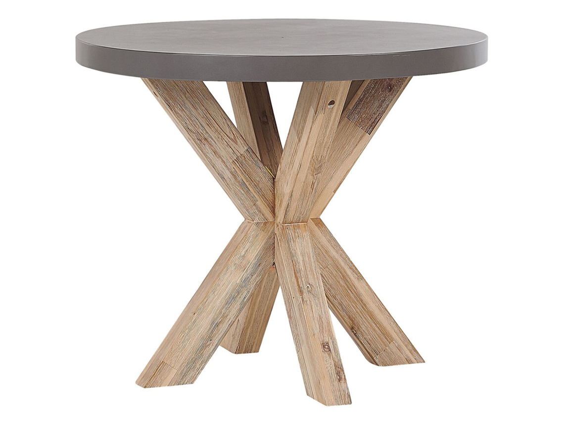 Mesa De Refeição De Jardim Olbia 90 Cm 90 Cm Betão Cinzento