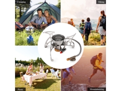 Hornillo De Gas Plegable Y Resistente Al Viento Con Encendido Piezoeléctrico Para Camping - Hornillo Portátil Para Camping Y Senderismo