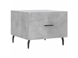 Mesa de centro de madera procesada, gris cemento, MAISON EXCLUSIVE (50x50x40 cm)