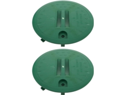 Inoomp Juego De 2 Tapas Redondas De Plástico Para Válvulas De Riego, 25 Cm (10 Pulgadas),s A La Intemperie, Para
