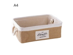 Cesta De Almacenamiento De Yute Para Mesa De Centro, Juguetes, Aperitivos, Material Escolar Organización Portátil.