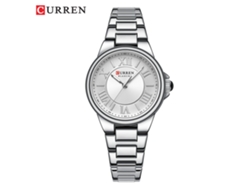 Reloj De Pulsera De Cuarzo Resistente Al Agua Para Mujer, Con Esfera Pequeña Y Números Romanos (blanco).