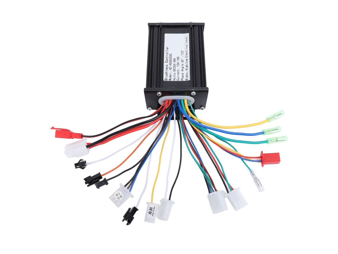 Controlador De Motor Para Patinete Eléctrico Y Bicicleta, 36v 48v 350w, Conexión Sin Escobillas, En Aleación De Aluminio.