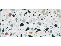 Besportble Alfombrilla De Ratón Grande De Terrazo Con Efecto Mármol Pastel Para Ordenador Y Goma Antidesliz...