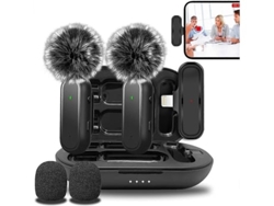 Micrófono de solapa inalámbrico para iPad 2 Mini micrófonos de solapa profesionales con clip Panoona