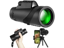 Telescopio monocular 50x60 de alta potencia, resistente al agua, con visión nocturna con poca luz, con prisma Bak4, montura ajustable Chrui y trípode