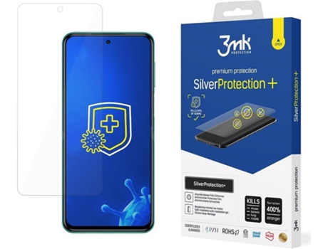 Protector Cristal Templado Xiaomi Redmi Note 9 Pro 4G 3MK Antibacteriano