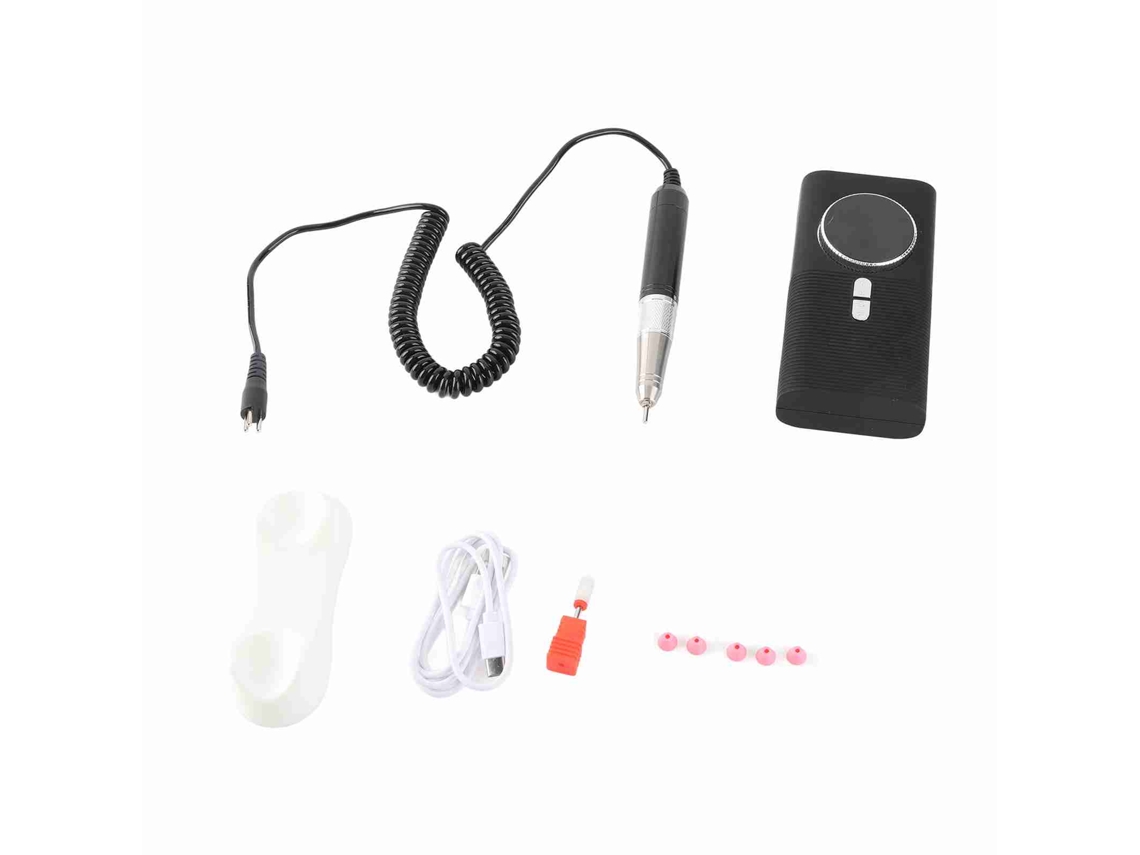 Máquina De Taladro De Uñas Eléctrica Portátil Recargable, Kit Profesional De Manicura Y Pedicura Con Polishing Y Bajo Vibración