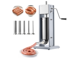 Vevor Embutidora Manual De 11 Libras / 5 Litros Con Doble Velocidad Y 5 Tubos
