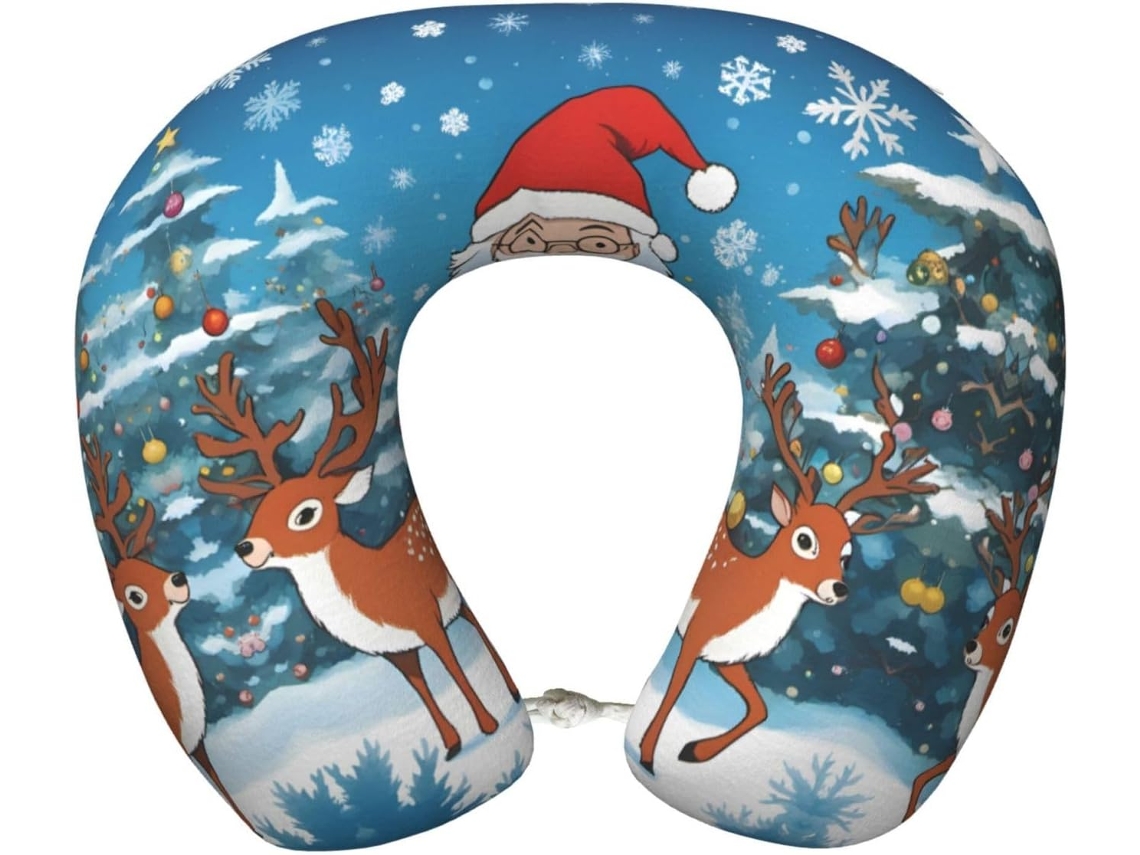 Almohada Viaje Espuma Viscoelástica Poliéster, Felpa Fácil Soporte, Ajustable Plegable: