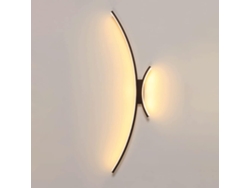 Aplique Mural De Metal Blanca Ultra-delgado Led 39,4'' Interior Lineal
