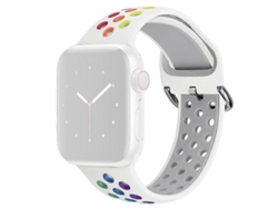 Correa de silicona suave compatible con Apple Watch Series 9, 8, 7, 41 mm / 6, 5, 4 SE, SE (2022), SE 40 mm / 3, 2, 1, 38 mm Chennnls (2023)