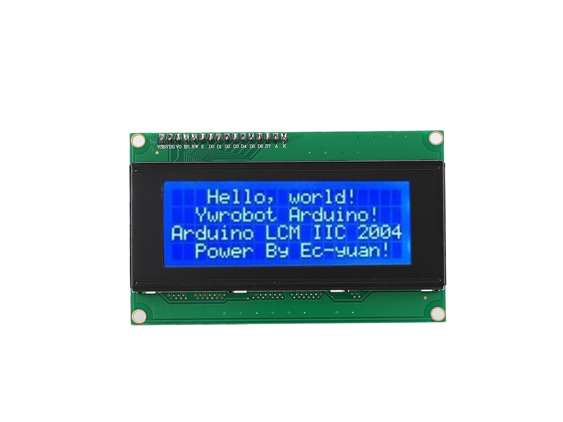 Pantalla Lcd 20x4 5v Azul Hw-060c Módulo 2004 Transmisión 4/8 Bits
