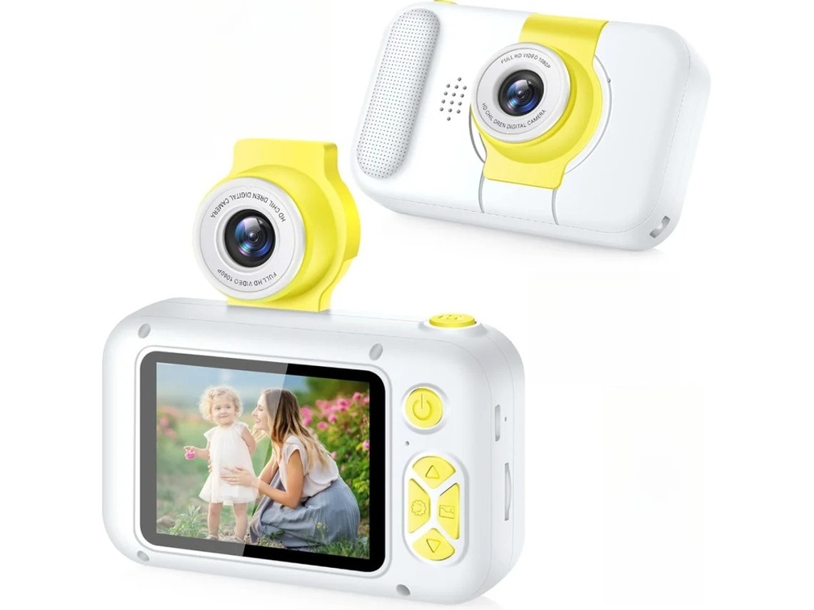 Máquina de fotografía infantil HD 4000W Pixel 24 polos IPS Tela con lente abatible blanca Bestvite
