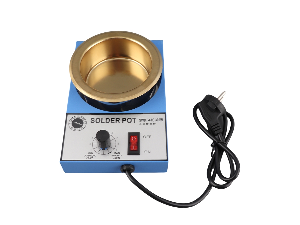 Crisol De Acero Inoxidable De 300 W, 100 Mm, 1200 G Con Temperatura Ajustable Para Soldar.