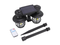 2026-luz Solar Exterior 2 Cabezas Con Sensor De Movimiento 3 Modos Impermeable Para Jardín Pórtico Con Control Remoto