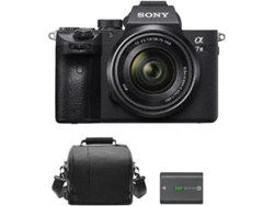 Kit Cámara Mirrorless, Objectivo SEL 28-70MM F3.5-5.6 OSS, Bolsa y Batería SONY A7 III