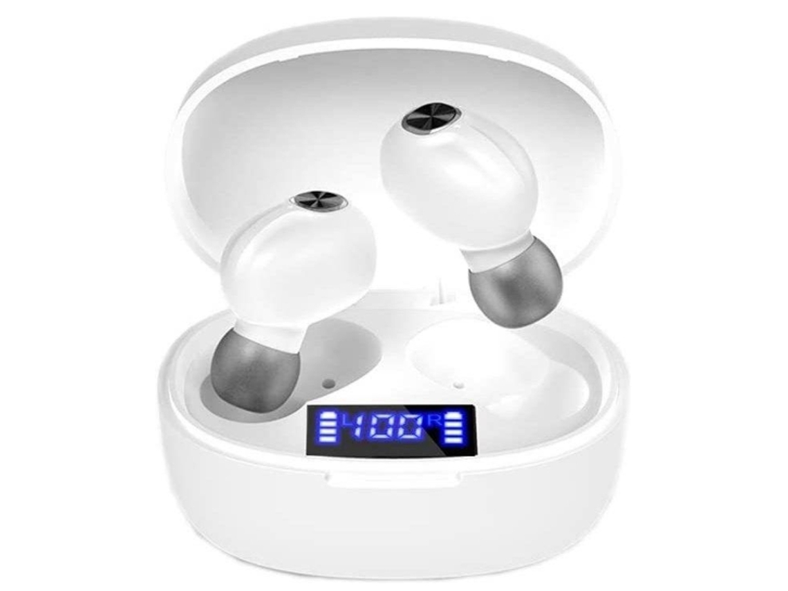 YEMAESRE Auriculares Bluetooth Sin Carga Impermeables Blancos