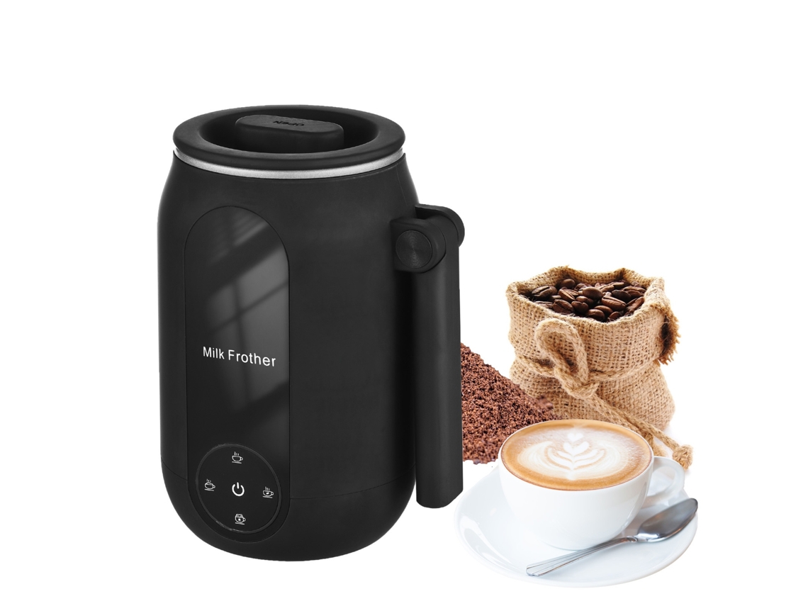 Máquina espumadora de leche 4 en 1 para capuchino y café.