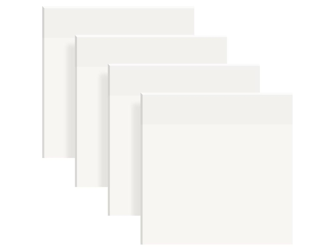 Bloc de notas adhesivas transparente, 200 hojas, impermeable y reutilizable. Mdug (75 x 75 mm)