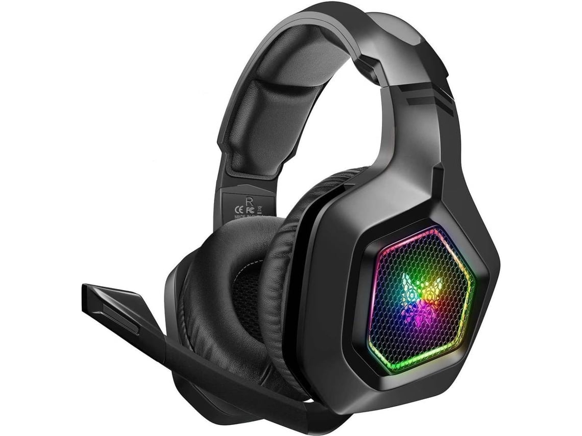 Auriculares Gaming ENKES para Ps4 Ps5 Estéreo envolvente de 3,5 mm con micrófono y luz RGB Rainbow para Xbox One