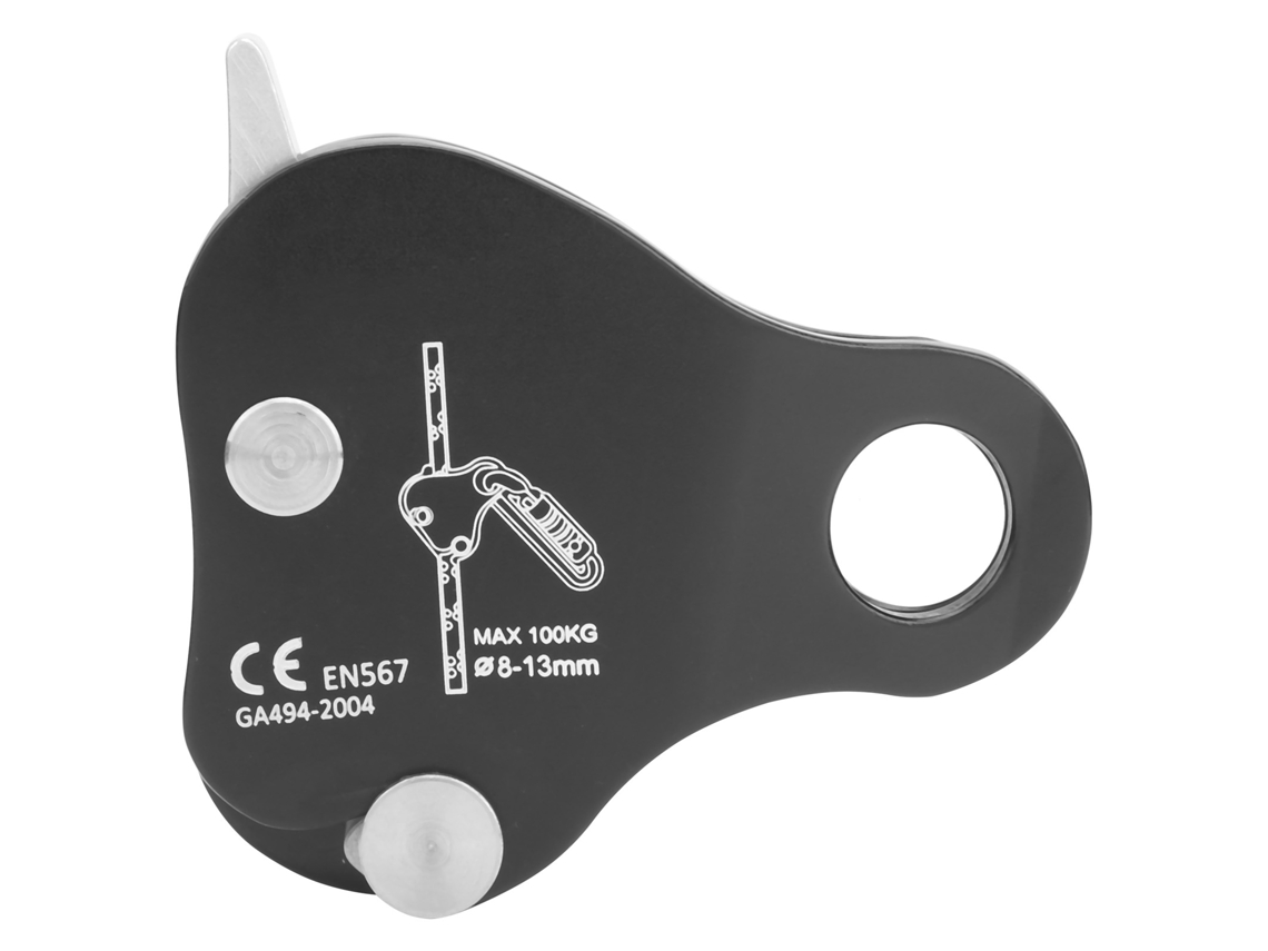 2026-dispositivo De Agarre Y Desciende Para Cuerda De Escalada Al Aire Libre Camnal Con Frenado Automático Clamp Negro