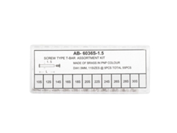Tornillo de pasador de resorte de reloj de acero inoxidable AB-6036 plateado 1.5